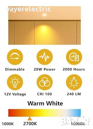 Халогенна ампула G4 12V - 10W, 20W, димируема, 2700К, халогенна крушка, халогенка, снимка 3 - Крушки - 55784305