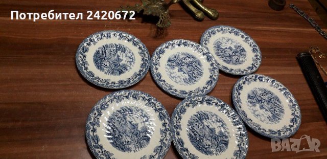 Английски  порцелан  чинии, снимка 1 - Други ценни предмети - 38684788