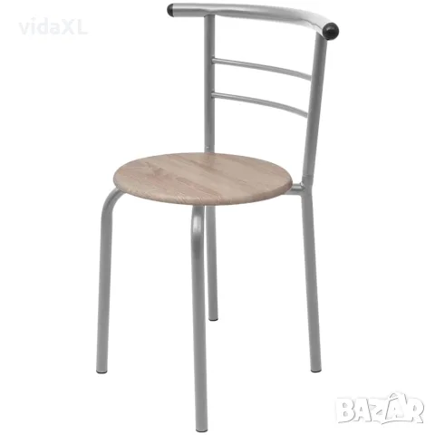vidaXL Бар комплект за закуска, МДФ, снимка 5 - Маси - 56146413