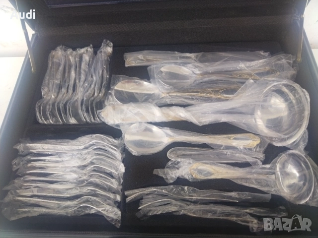 Сервиз прибори за хранене от  Luxe Edelstahl Rostfrei Solingen - 71 броя от неръждаема стомана 18/10, снимка 10 - Прибори за хранене, готвене и сервиране - 53899298