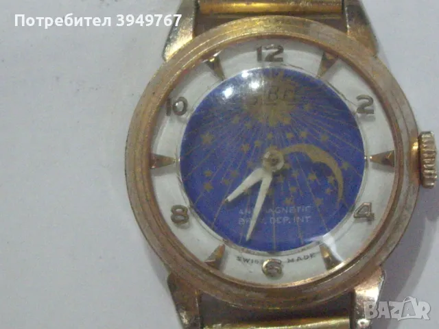 Стар позлатен мъжки часовник., снимка 2 - Мъжки - 50156406