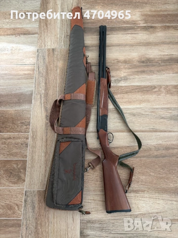 Продавам ловна пушка 12/76 надцевка с калъф, ремък и каса, снимка 2 - Ловно оръжие - 53054372