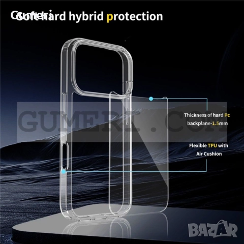  iPhone 17 Pro Max Хибриден Кейс, снимка 5 - Калъфи, кейсове - 52175175