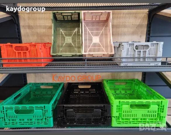 Пластмасова сгъваема щайга, каса (касетка) за плод и зеленчук, снимка 3 - Оборудване за магазин - 48666129