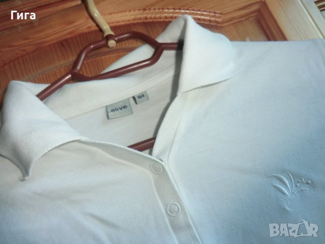 бяла тениска с якичка, снимка 3 - Детски тениски и потници - 37181782