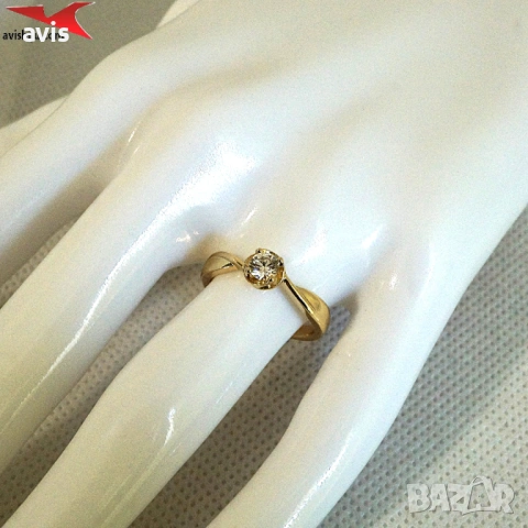 Пръстен с 14К златно покритие 224880, снимка 4 - Пръстени - 54242588