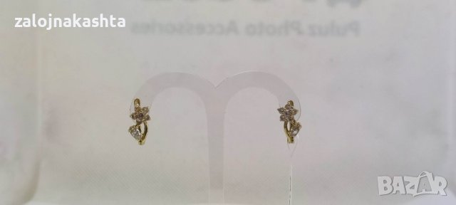 Нови Златни обеци-1,82гр/14кр, снимка 2 - Обеци - 40863525