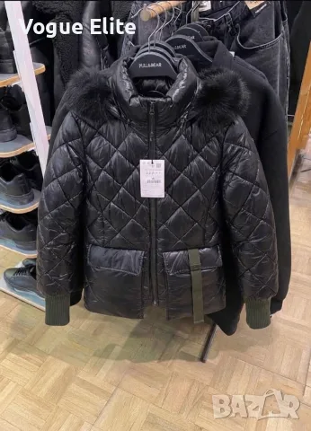 Дамско яке Pull&Bear с естествен пух 