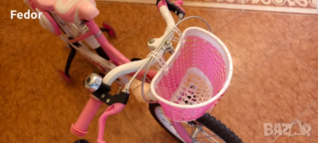 Велосипед - Колела 18" за момичета 5-9 години, снимка 6 - Детски велосипеди, триколки и коли - 51996267