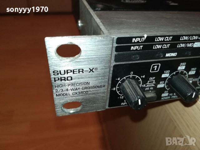 BEHRINGER SUPER-X PRO CX3400-ВНОС SWISS 1810252345, снимка 7 - Ресийвъри, усилватели, смесителни пултове - 52102538