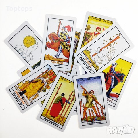 Таро карти на руски: Radiant Russian RW Tarot & Таро Зеркало Судьбьи, снимка 12 - Карти за игра - 36310467