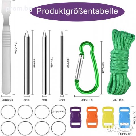 дървен стан за плетене на гривни, Паракорд, въжета, Paracord, снимка 11 - Други - 39630191