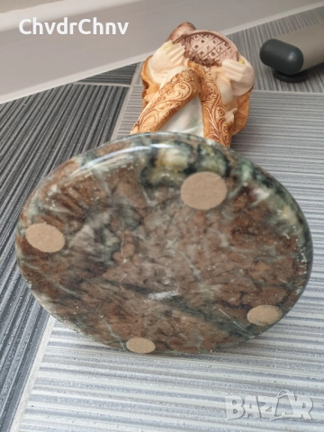 ARNART статуетка мраморен резин 41см-4kg/американска фигура на гейша-японка с цветя, снимка 15 - Статуетки - 52973394