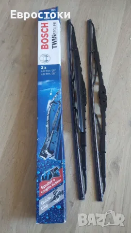 Bosch Automotive Конвенционален двоен спойлер 450S Плоски пера на чистачките, снимка 7 - Аксесоари и консумативи - 48605016