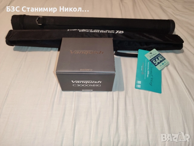 Въдица Yamaga Blanks BlueCurrent Wizy 610/4 pcs + макара Shimano 23 Vanquish C3000MHG., снимка 2 - Въдици - 53240338