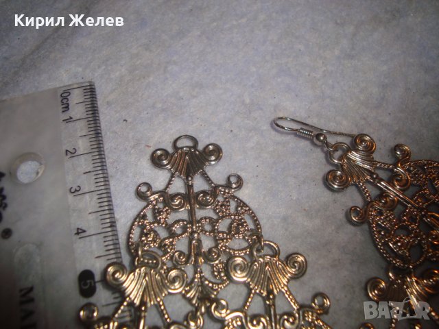 МНОГО КРАСИВИ СРЕБРИСТИ ФИЛИГРАНЕН АРТ СТИЛ ОБЕЦИ 46211, снимка 6 - Обеци - 36596878