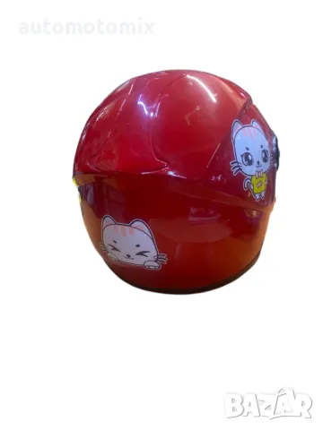 Детска каска за мотор, Каска за дете 6-10години,Червена - 124, снимка 3 - Аксесоари и консумативи - 50409172