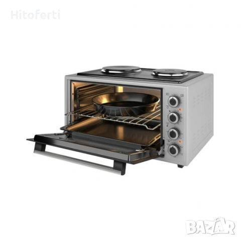 Фурна – 50л. – GL GENERAL GL-5050X-2HP-GREY, снимка 2 - Печки, фурни - 54272295