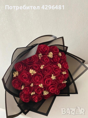 Букет от 25 рози, снимка 3 - Романтични подаръци - 53168787