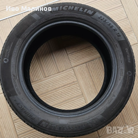 4 бр. Michelin Primacy 4 225/55 R18 – 4-6 мм грайфер, комплект, снимка 5 - Гуми и джанти - 54221193