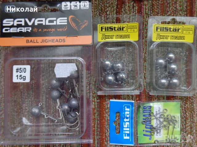 Джиг глави,силикони,воблери,тройни куки,блесни., снимка 5 - Такъми - 52502795