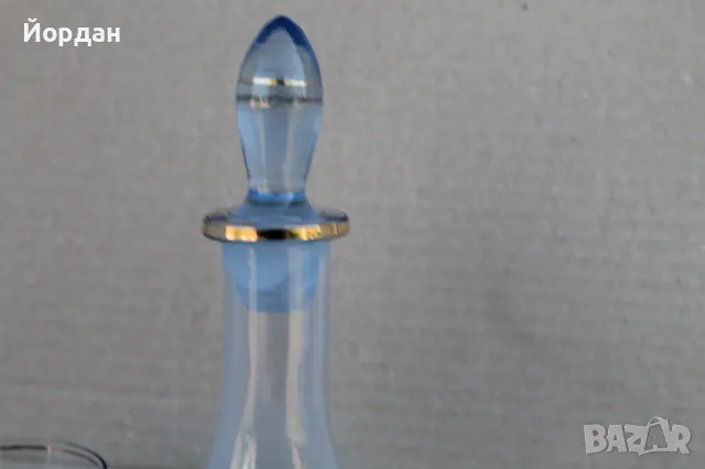 Стар стъклен винтидж сервиз за ракия/алкохол , снимка 7 - Антикварни и старинни предмети - 50363711