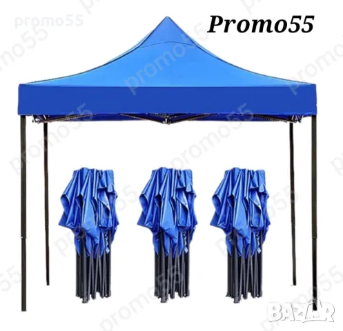 3х3м Сгъваема шатра 18кг. с непромокаемо покривало, снимка 8 - Палатки - 49173994