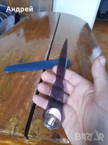 Стара лупа,нож за писма #2, снимка 4 - Други ценни предмети - 50304384