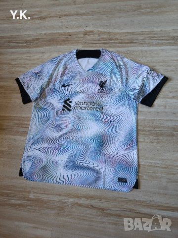 Оригинална мъжка тениска Nike Dri-Fit x F.C. Liverpool / Season 22-23 (Away), снимка 2 - Тениски - 44474871