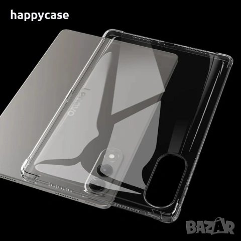 Lenovo Yoga Tab 11.1" 2025 / Удароустойчив прозрачен силиконов TPU кейс гръб калъф, снимка 3 - Таблети - 54033189