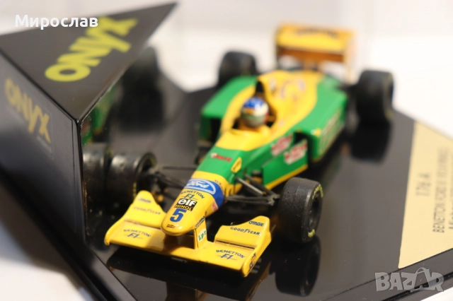 1:43 ONYX BENETON FORD MICHAEL SCHUMACHER БОЛИД ФОРМУЛА F1, снимка 5 - Колекции - 52636358