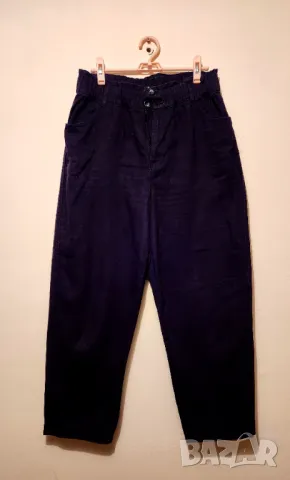 Дамски панталон черен mom fit 