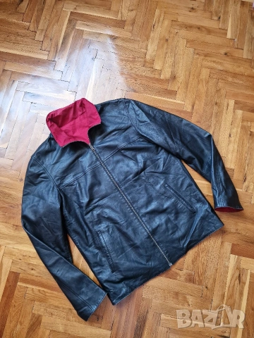 Страхотно мъжко кожено, яке размер М , снимка 2 - Якета - 54255055
