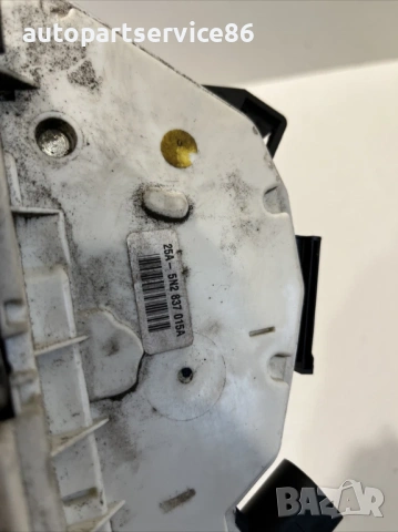 Заключващ механизъм за предна лява врата за Volkswagen Scirocco 2.0 Tfsi (2008) 5N2837015A , снимка 2 - Части - 54164521