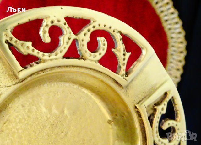 Старинен руски бронзов пепелник,маркиран. , снимка 4 - Антикварни и старинни предмети - 40778641