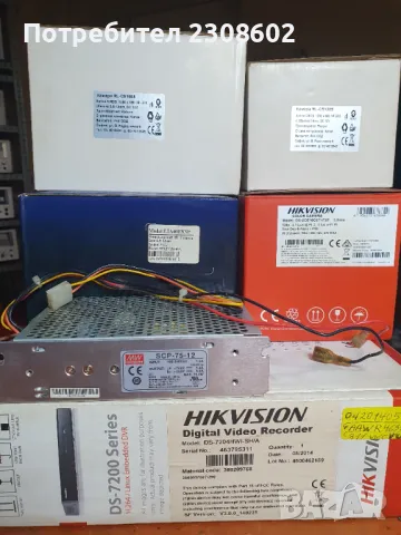 Продавам : DVR HIKVISION DS-7204HWI-SH/A +4 КАМЕРИ, снимка 3 - Комплекти за видеонаблюдение - 48604080