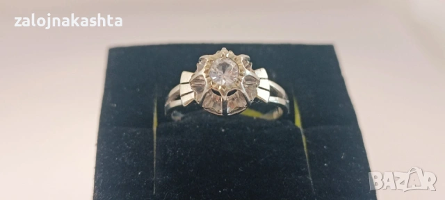 Златен пръстен -3,50гр/14кр, снимка 4 - Пръстени - 53884694