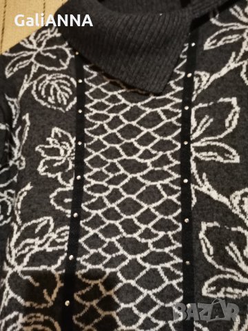 СТРАХОТНА БЛУЗА ПЛЕТИВО РАЗМЕР XL , снимка 2 - Блузи с дълъг ръкав и пуловери - 35371179
