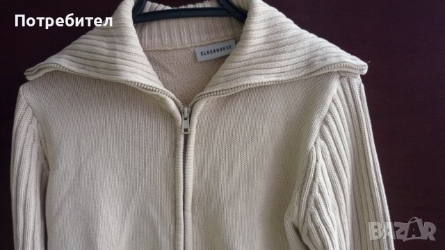 Дамска памучна жилетка М-L, снимка 2 - Жилетки - 42601050