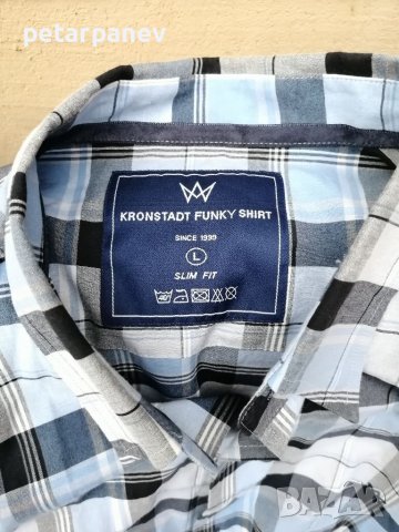 Мъжка риза Kronstadt - L размер, снимка 3 - Ризи - 36857423