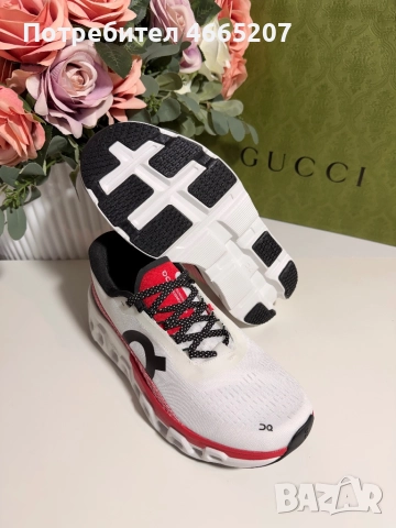 On Cloudmonster 2 Ivory/Red, снимка 5 - Маратонки - 52595478