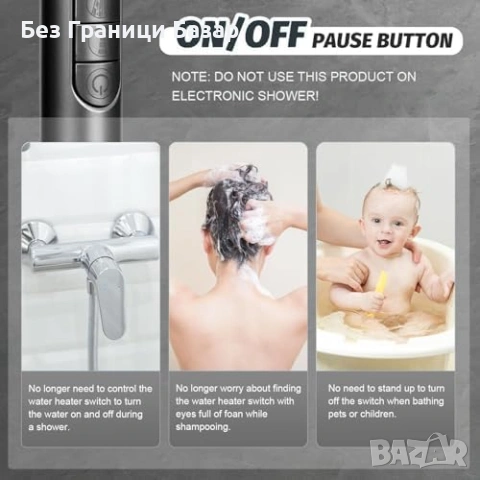 Нова глава Душ слушалка с филтър 4 режима високо налягане 1.5м маркуч, снимка 7 - Други стоки за дома - 53915022