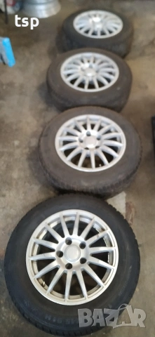 Джанти 15" 5x114,3 със зимни гуми 195,65,15