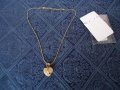 Колие, синджирче със сърце с камъчета, снимка 3