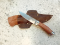 Ловен Нож с кожена кания, снимка 1