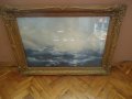 Красива литография ”Корабокрушение”, снимка 11