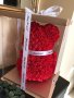 Мече от вечни рози в подаръчна кутия Свети Валентин, снимка 3