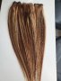 130гр. естествена коса на треса на руси кичури , снимка 1 - Аксесоари за коса - 42418881