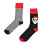 2 чифта Мъжки Коледни чорапи с Дядо Коледа, 41-46н, снимка 1 - Мъжки чорапи - 42764123