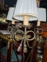 Антикварен лампион с бронзова плетеница, три светлини 180см, снимка 9
